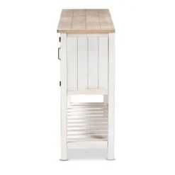 Deacon And Wood 2 Door Dining Room Buffet White/Brown - Baxton Studio 10 Deacon And Wood 2 Door Dining Room Buffet White/Brown - Baxton Studio -Baxton Studio GUEST c123cd66 4b0e 4afd 900b 251a068a04ca