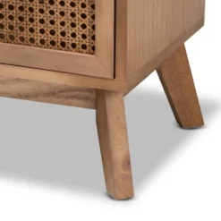 Baden Wood With Rattan 3 Drawer Nightstand Walnut Brown - Baxton Studio 18 Baden Wood With Rattan 3 Drawer Nightstand Walnut Brown - Baxton Studio -Baxton Studio GUEST c133c27d 203c 4ec5 a74d 44e191657b28