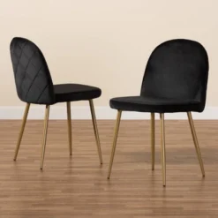 2pc Fantine Metal Dining Chair Set - Baxton Studio 15 2pc Fantine Metal Dining Chair Set - Baxton Studio -Baxton Studio GUEST c292fdea f6a7 45cf 9792 3a8fd84e5823