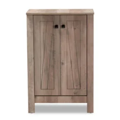 Derek Wood 2 Door Shoe Cabinet-Oak - Baxton Studio 9 Derek Wood 2 Door Shoe Cabinet-Oak - Baxton Studio -Baxton Studio GUEST c2c992e9 fb2e 4d6d b537 dfff8ffcb97c