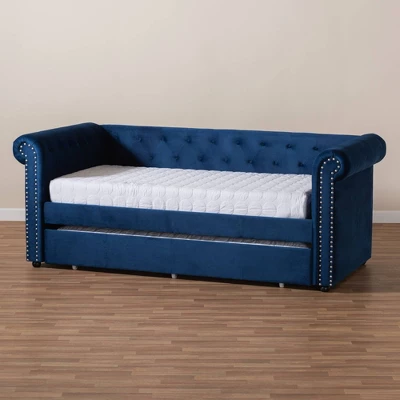 Mabelle Daybed With Trundle - Baxton Studio 8 Mabelle Daybed With Trundle - Baxton Studio - Image 8
