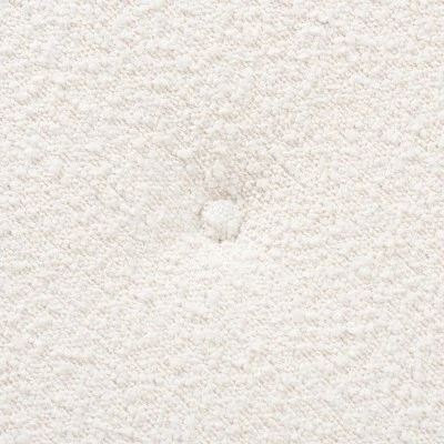 Baxton Studio Iliana Japandi Cream Boucle Fabric And Walnut Brown Finished Rubberwood Ottoman Footstool 4 Baxton Studio Iliana Japandi Cream Boucle Fabric And Walnut Brown Finished Rubberwood Ottoman Footstool - Image 4