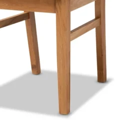 Set Of 2 Idris Fabric Upholstered Rattan Dining Chairs Black/Oak Brown - Baxton Studio 12 Set Of 2 Idris Fabric Upholstered Rattan Dining Chairs Black/Oak Brown - Baxton Studio -Baxton Studio GUEST c5920652 d152 4419 8316 14d7f7ab27b2