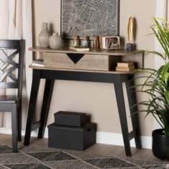 Wales Wood 1 Drawer Console Table Light Brown - Baxton Studio 16 Wales Wood 1 Drawer Console Table Light Brown - Baxton Studio -Baxton Studio GUEST c5b09e07 bf92 470e a54d 046fc416d25f