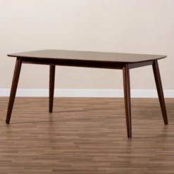Edna Wood Dining Table Walnut - Baxton Studio 11 Edna Wood Dining Table Walnut - Baxton Studio -Baxton Studio GUEST c7d8cc82 a376 4d97 ad9b e65d5e0c1f7f
