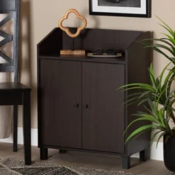 Rossin Wood 2 Door Entryway Shoe Cabinet - Baxton Studio 15 Rossin Wood 2 Door Entryway Shoe Cabinet - Baxton Studio -Baxton Studio GUEST c81b1e35 31ac 4202 936e 69339296942e