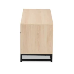 Ardon Bohemian Wood And Metal 2 Door Natural Rattan TV Stand For TVs Up To 40" Light Brown/Black - Baxton Studio 10 Ardon Bohemian Wood And Metal 2 Door Natural Rattan TV Stand For TVs Up To 40" Light Brown/Black - Baxton Studio -Baxton Studio GUEST c883117a 8d1a 4f4a 9329 39bf0ec33549