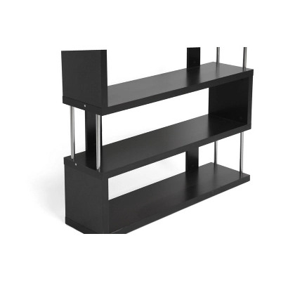 38.5" Barnes Three Shelf Modern Bookshelf Dark Brown - Baxton Studio 1 38.5" Barnes Three Shelf Modern Bookshelf Dark Brown - Baxton Studio