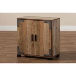 2 Door Cyrille Wood Shoe Cabinet Brown - Baxton Studio 15 2 Door Cyrille Wood Shoe Cabinet Brown - Baxton Studio -Baxton Studio GUEST cb35723f 8edd 4b4e 9899 0fea05865a02