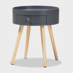 Jessen 1 - Drawer Wood Nightstand - Baxton Studio 16 Jessen 1 - Drawer Wood Nightstand - Baxton Studio -Baxton Studio GUEST cb770e9c bae2 428c a566 4ba3807a0233