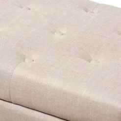 Michaela Modern And Contemporary Fabric Upholstered Storage Ottoman - Baxton Studio -Baxton Studio GUEST cdef0d50 8c5e 495d 87af 496cce42e70b