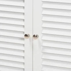 Rivera Wood And Metal 2 Door Bathroom Storage Cabinet White/Silver - Baxton Studio 12 Rivera Wood And Metal 2 Door Bathroom Storage Cabinet White/Silver - Baxton Studio -Baxton Studio GUEST cf73ffab 62fc 4bc6 a794 5c93dbb7cf8c