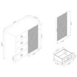 Connell Two-Tone Wood And Metal Sideboard Buffet Natural Brown/Black - Baxton Studio -Baxton Studio GUEST cf7e2f1e 6c56 4ce4 8790 36b53fd09441