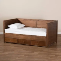 Twin To King Thomas Expandable Daybed With Storage Drawers - Baxton Studio 24 Twin To King Thomas Expandable Daybed With Storage Drawers - Baxton Studio -Baxton Studio GUEST d00d84bd 518b 443f 89e6 a81c3e124efa