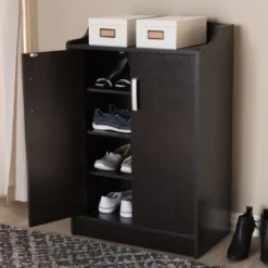 Verdell Modern And Contemporary Finished Shoe Cabinet Dark Brown - Baxton Studio 15 Verdell Modern And Contemporary Finished Shoe Cabinet Dark Brown - Baxton Studio -Baxton Studio GUEST d0539bac 2646 4942 a926 5a6988e56077
