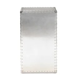 Serge Metal 1 Door Accent Storage Cabinet Silver - Baxton Studio 13 Serge Metal 1 Door Accent Storage Cabinet Silver - Baxton Studio -Baxton Studio GUEST d094c169 af62 49e1 a585 e89805d1b0d0