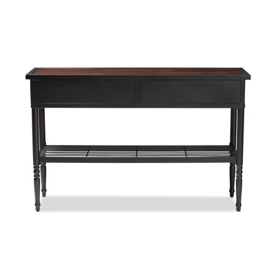 2 Drawer Jana Dining Room Server Brown - Baxton Studio 4 2 Drawer Jana Dining Room Server Brown - Baxton Studio - Image 4