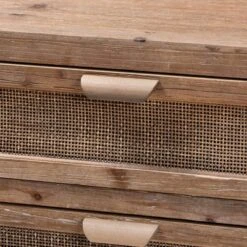 Calida Wood And Rattan 3 Drawer Storage Cabinet Brown - Baxton Studio 11 Calida Wood And Rattan 3 Drawer Storage Cabinet Brown - Baxton Studio -Baxton Studio GUEST d0fc06da 84d7 4676 89c3 0f60f7ff16a2