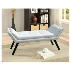 Tamblin Modern And Contemporary Faux Leather Upholstered Large Ottoman Seating Bench - White - Baxton Studio 7 Tamblin Modern And Contemporary Faux Leather Upholstered Large Ottoman Seating Bench - White - Baxton Studio -Baxton Studio GUEST d19020ce 8d92 43db a1b4 353b620c73d9
