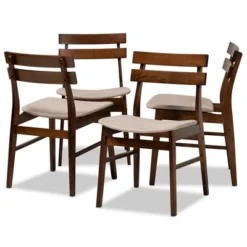 Set Of 4 Devlin Upholstered Wood Dining Chairs - Baxton Studio 10 Set Of 4 Devlin Upholstered Wood Dining Chairs - Baxton Studio -Baxton Studio GUEST d33f047a 722f 4c05 ac19 0c27c3b5135b