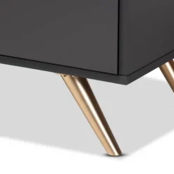 Kelson Wood 5 Drawer Chest Dark Gray/Gold - Baxton Studio -Baxton Studio GUEST d347f84b bad3 4ed6 b105 398b1f099ffe