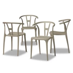 4pc Warner Plastic Dining Chair Set - Baxton Studio 17 4pc Warner Plastic Dining Chair Set - Baxton Studio -Baxton Studio GUEST d35083c4 2ab0 42c6 bc95 b7c1f2b4ea4f