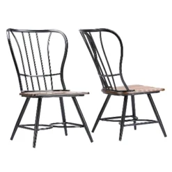 Longford Industrial Dining Chair (Set Of 2) - Baxton Studio 6 Longford Industrial Dining Chair (Set Of 2) - Baxton Studio -Baxton Studio GUEST d3e0fbe7 c8bb 4f1a bb8b d1db0ac52c50