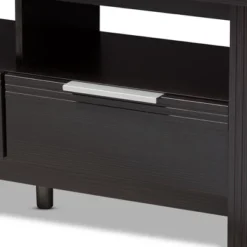 Elaine Modern And Contemporary Finished TV Stand For TVs Up To 60" Dark Brown - Baxton Studio 11 Elaine Modern And Contemporary Finished TV Stand For TVs Up To 60" Dark Brown - Baxton Studio -Baxton Studio GUEST d4719e54 04ec 40f0 89b9 35268e731596