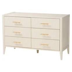 Baxton Studio Primrose Mid-Century Ivory Fluted Wood 4-Piece Bedroom Set 17 Baxton Studio Primrose Mid-Century Ivory Fluted Wood 4-Piece Bedroom Set -Baxton Studio GUEST d4816532 026d 4060 afd1 eaac6d1a6b96