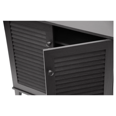 Coolidge Shoe - Storage Cabinet - Espresso - Baxton Studio 3 Coolidge Shoe - Storage Cabinet - Espresso - Baxton Studio - Image 3