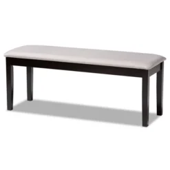 Teresa Fabric Upholstered And Wood Dining Bench - Baxton Studio 13 Teresa Fabric Upholstered And Wood Dining Bench - Baxton Studio -Baxton Studio GUEST d7fdc3a4 7e1c 4a15 a20c 5d0e7f6d2297