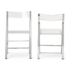Set Of 2 Acrylic Foldable Chairs Clear - Baxton Studio 5 Set Of 2 Acrylic Foldable Chairs Clear - Baxton Studio -Baxton Studio GUEST d8453e8a 09b7 46bf 85c8 b50ccd489d6d