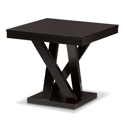 Everdon Modern End Table Dark Brown - Baxton Studio 2 Everdon Modern End Table Dark Brown - Baxton Studio - Image 2