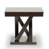 Everdon Modern End Table Dark Brown - Baxton Studio