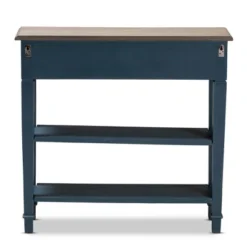 Dauphine Spruce Finished Wood Accent Console Table Blue - Baxton Studio 14 Dauphine Spruce Finished Wood Accent Console Table Blue - Baxton Studio -Baxton Studio GUEST d9c0a0f6 1fae 4c99 b005 96f4b5c458ab