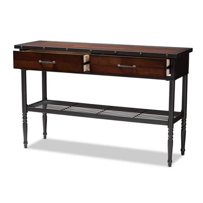 2 Drawer Jana Dining Room Server Brown - Baxton Studio 8 2 Drawer Jana Dining Room Server Brown - Baxton Studio - Image 8