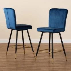 2pc Preston Two-Tone And Metal Bar Stool Set - Baxton Studio 14 2pc Preston Two-Tone And Metal Bar Stool Set - Baxton Studio -Baxton Studio GUEST dbdee0f2 0968 47cd 9937 079755ac276a