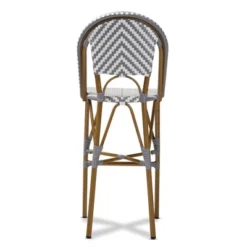 Baxton Studio Ilene Indoor And Outdoor Stackable Bistro Barstool Gray/White - BaxtonStudio 11 Baxton Studio Ilene Indoor And Outdoor Stackable Bistro Barstool Gray/White - BaxtonStudio -Baxton Studio GUEST dbe6635d 4be0 44b5 82fe 6717038849c7