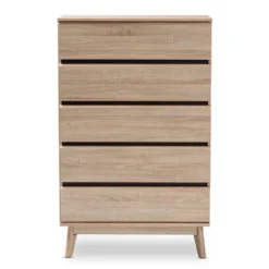 Mirren Light Oak 5 Drawer Chest Brown/Dark Gray - Baxton Studio 12 Mirren Light Oak 5 Drawer Chest Brown/Dark Gray - Baxton Studio -Baxton Studio GUEST dc827c46 0cc7 434f bdae db9e6c493b40
