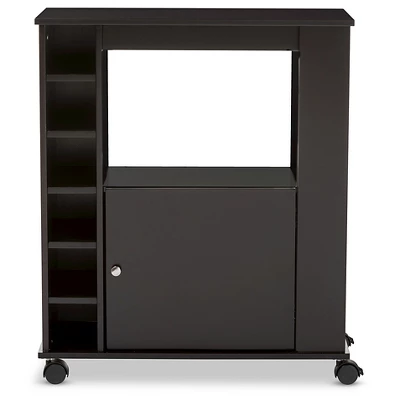 Ontario Modern & Contemporary Dark Brown Wood Modern Dry Bar & Wine Cabinet - Baxton Studio 1 Ontario Modern & Contemporary Dark Brown Wood Modern Dry Bar & Wine Cabinet - Baxton Studio