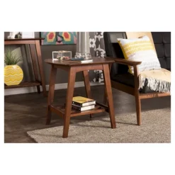 Sacramento Mid-century Modern Scandinavian Style End Table - Dark Walnut - Baxton Studio 5 Sacramento Mid-century Modern Scandinavian Style End Table - Dark Walnut - Baxton Studio -Baxton Studio GUEST dcf16119 53c0 4e14 ba93 513131f5a6f3