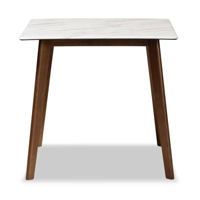 Kaylee Wood Dining Table White/Brown - Baxton Studio 1 Kaylee Wood Dining Table White/Brown - Baxton Studio