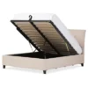 Queen Lea Modern And Contemporary Mix - Linen Storage Platform Bed - Baxton Studio
