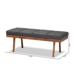 Larisa Wood Bench - Baxton Studio -Baxton Studio GUEST de7b9f80 cee3 4e1b bfe8 33979b21246b