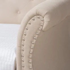 Twin Cherine Classic And Contemporary Fabric Upholstered Daybed With Trundle Beige - Baxton Studio 14 Twin Cherine Classic And Contemporary Fabric Upholstered Daybed With Trundle Beige - Baxton Studio -Baxton Studio GUEST df802dc1 7126 48d7 bb5d 5a86cc04b58e