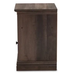 Nolan 1 Door Wood Nightstand Brown/Black - Baxton Studio 9 Nolan 1 Door Wood Nightstand Brown/Black - Baxton Studio -Baxton Studio GUEST e2300e32 56b3 4635 8341 8d3f9dedb6fd
