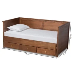 Twin To King Thomas Expandable Daybed With Storage Drawers - Baxton Studio 25 Twin To King Thomas Expandable Daybed With Storage Drawers - Baxton Studio -Baxton Studio GUEST e38220f0 bb47 4647 b4f5 05d087e7ca82