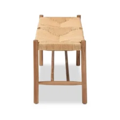 Saura Oak Wood Hemp Dining Bench Brown - Baxton Studio 12 Saura Oak Wood Hemp Dining Bench Brown - Baxton Studio -Baxton Studio GUEST e3f3ac39 8a7c 4a6c a12d f25b0d9bcdb5