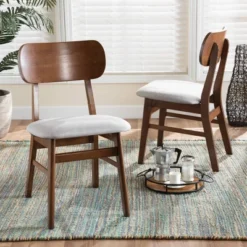 2pc Euclid Wood Dining Chair Set - Baxton Studio 13 2pc Euclid Wood Dining Chair Set - Baxton Studio -Baxton Studio GUEST e4ba7e22 da3f 4bb3 bd71 8588c995ab2e