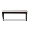 Giovanni Fabric Upholstered And Wood Dining Bench - Baxton Studio